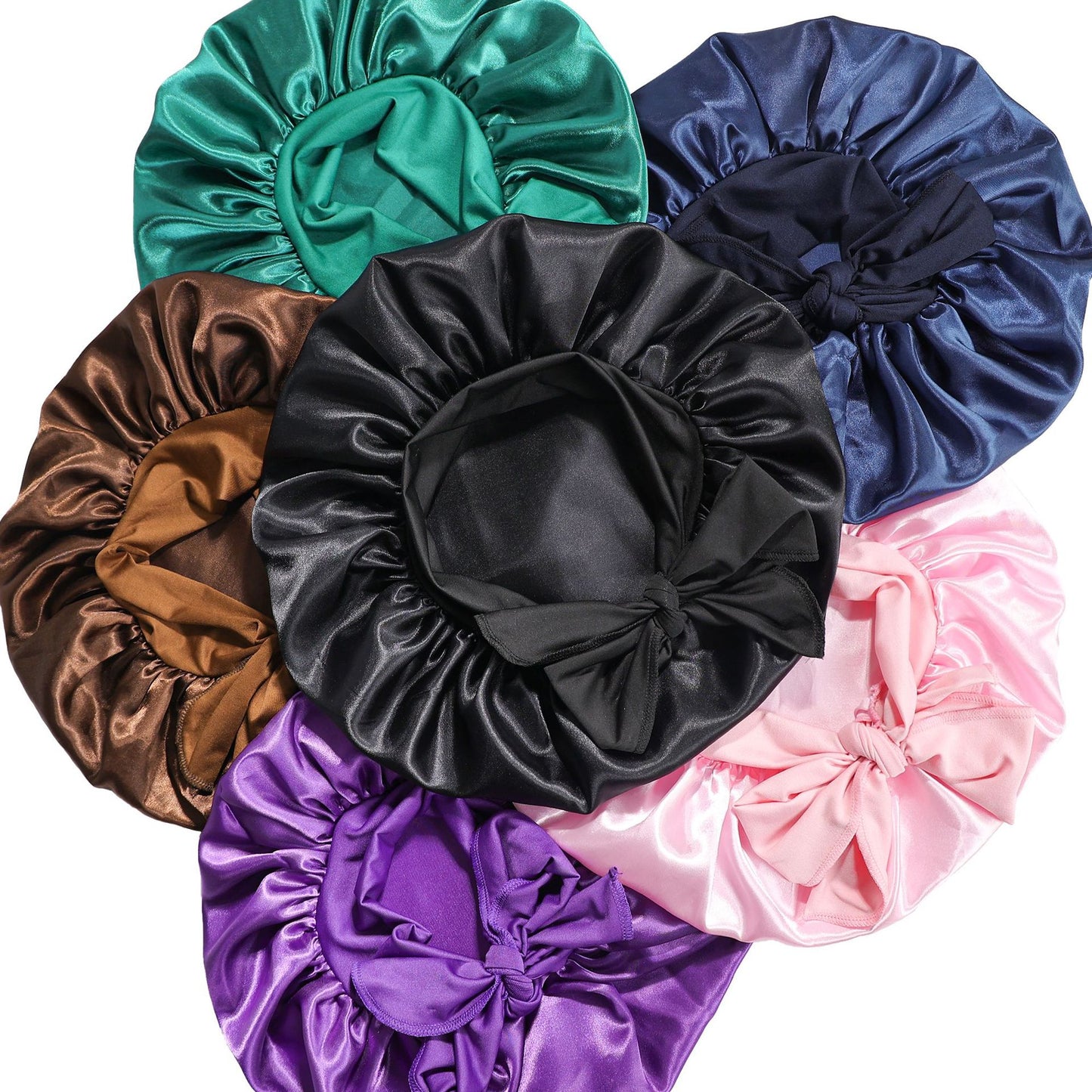 Bonnet de nuit élastique à nœuds