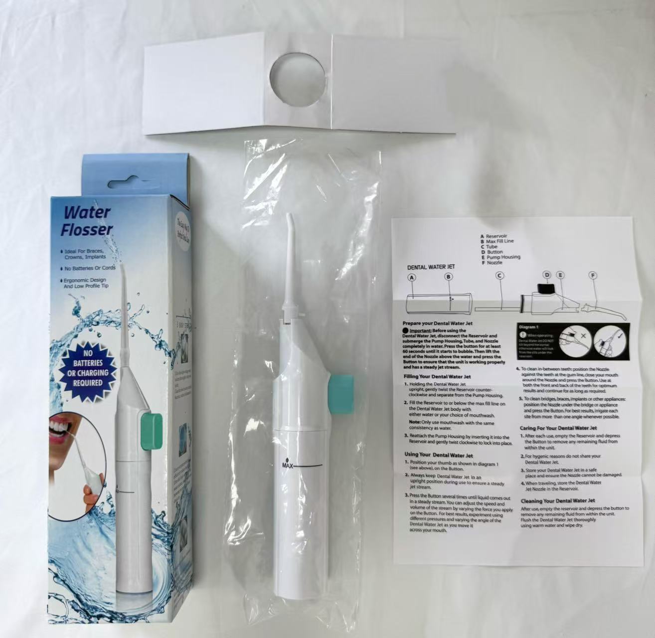 Irrigateur buccal, Hyrdropulseur dentaire portable à haute pression