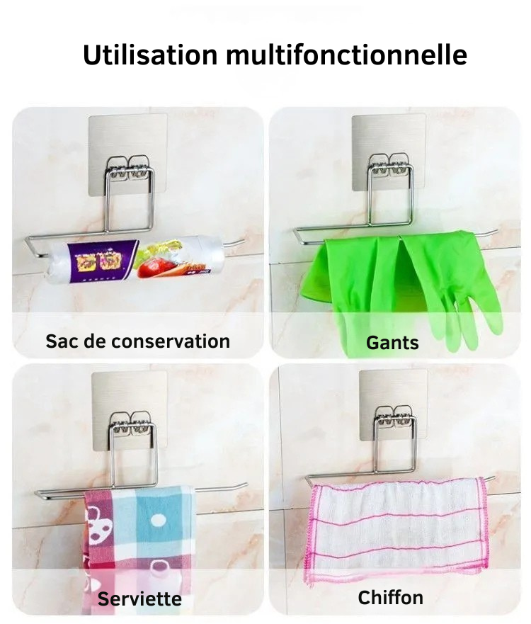 Porte rouleau papier de cuisine, bain, toilettes