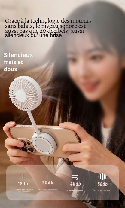 Mini ventilateur brumisateur magnétique